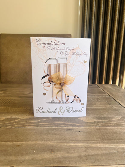 Champagne Glasses Card