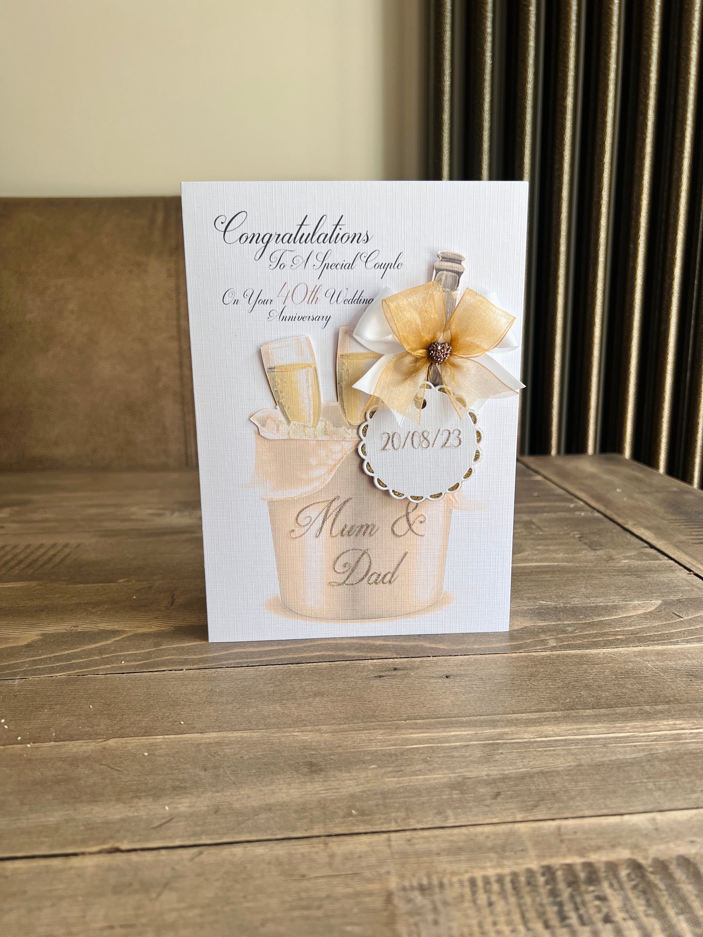 Wedding Anniversary Bucket Card