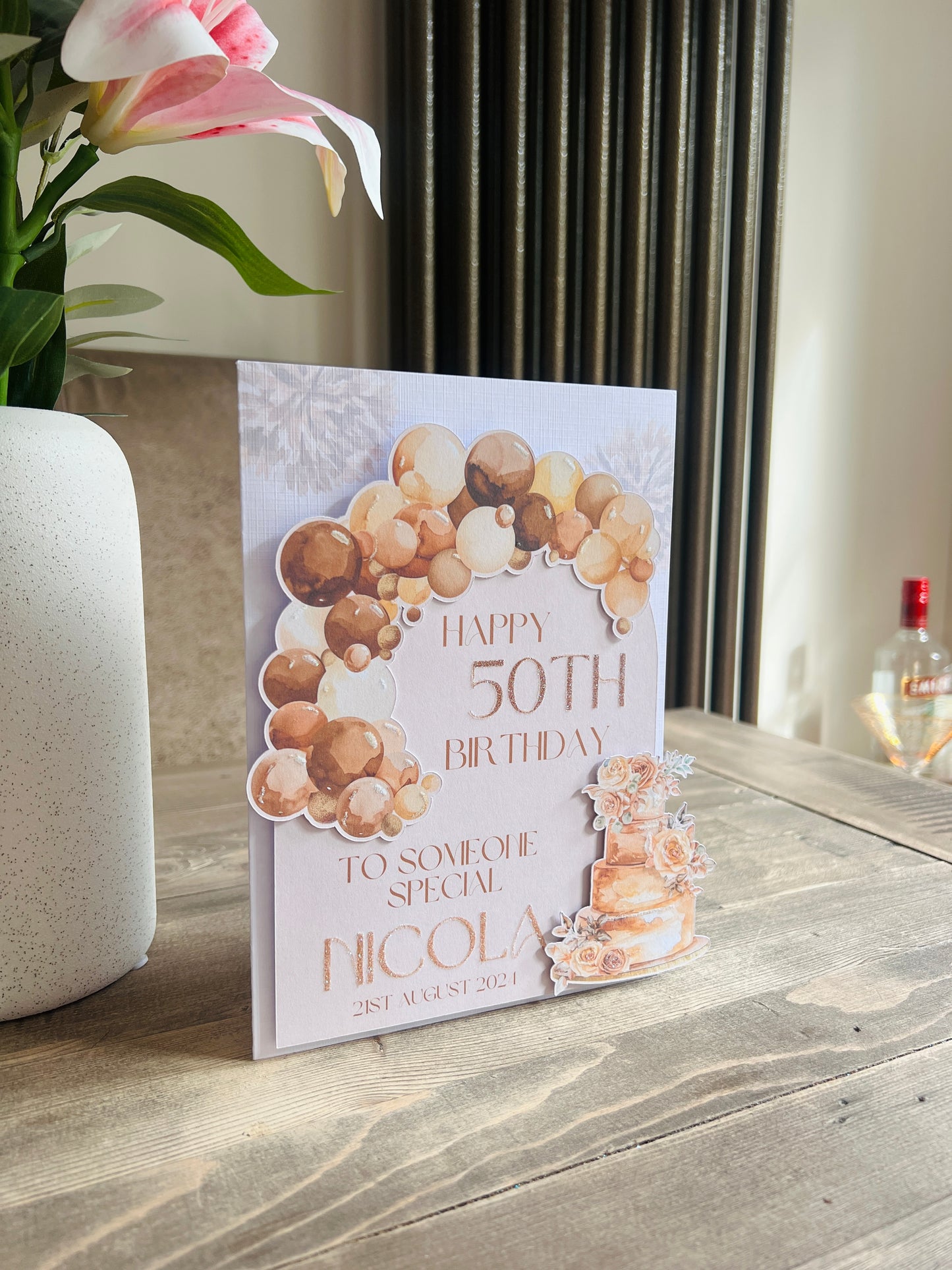 Boho Balloon Arch Card