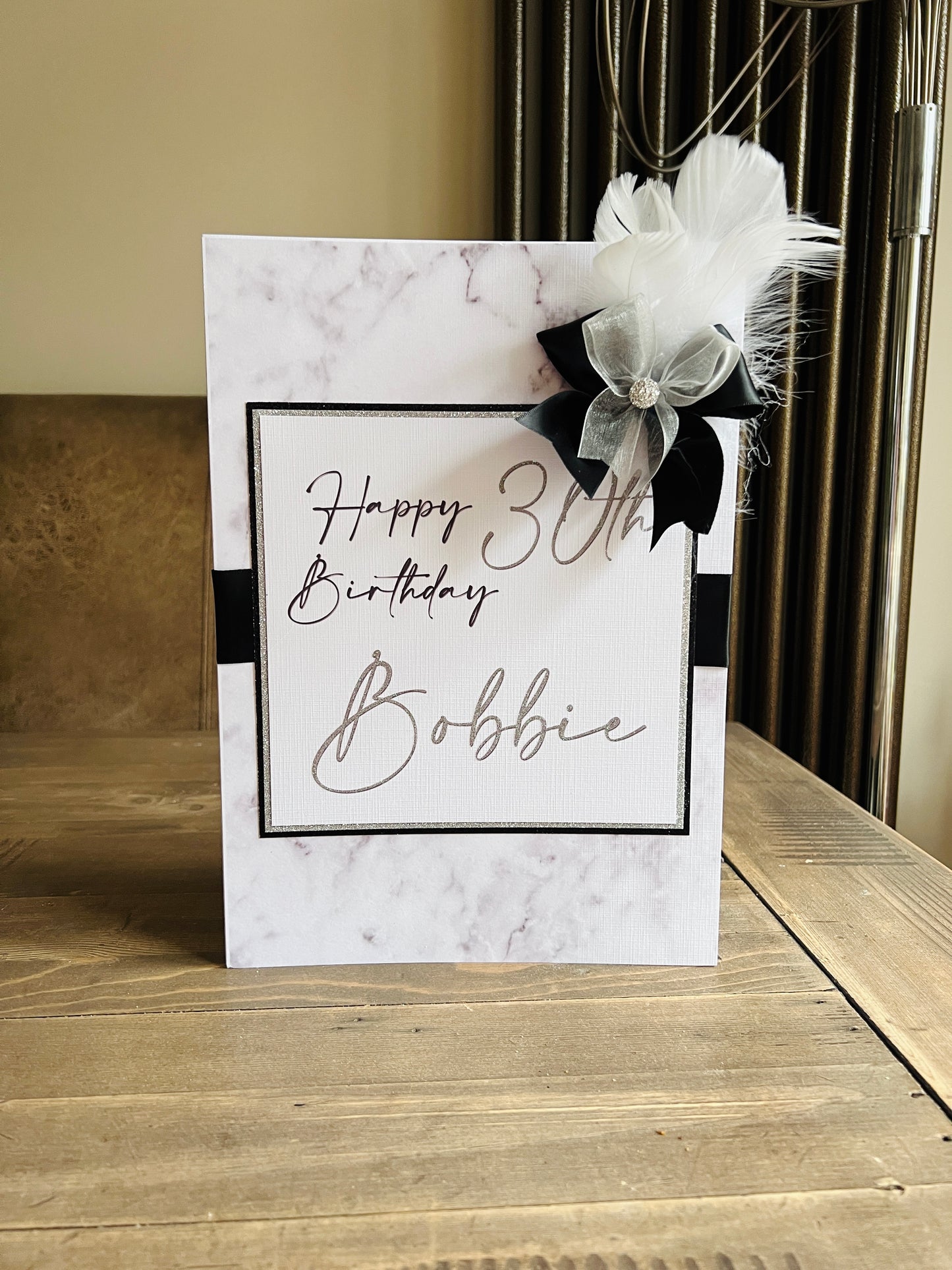 Marble Print Card