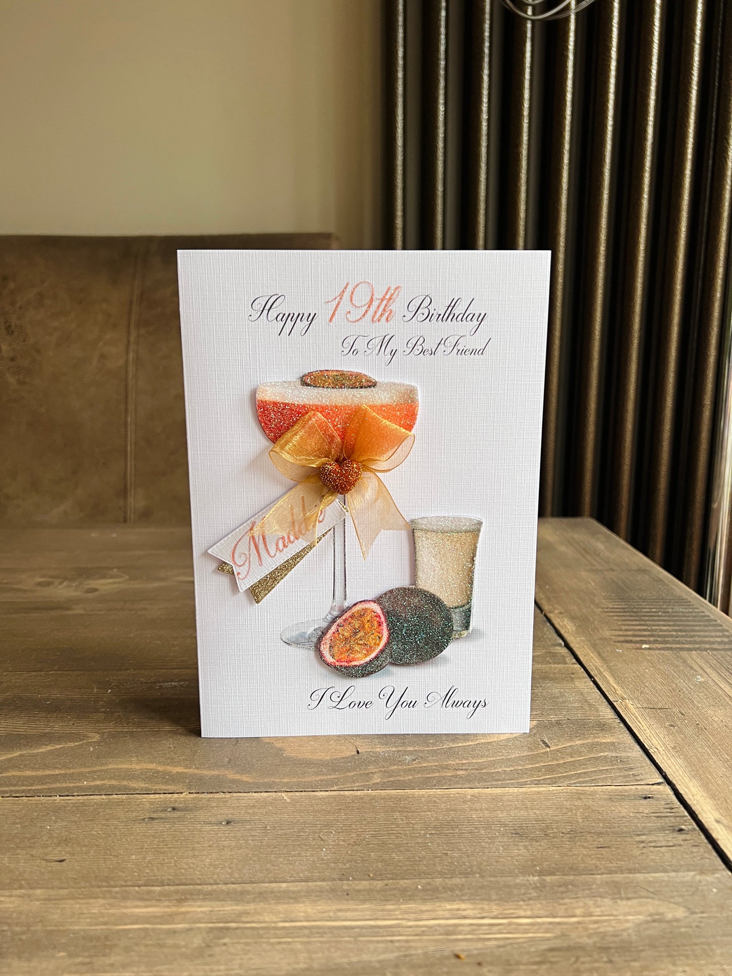 Pornstar Martini Cocktail Card