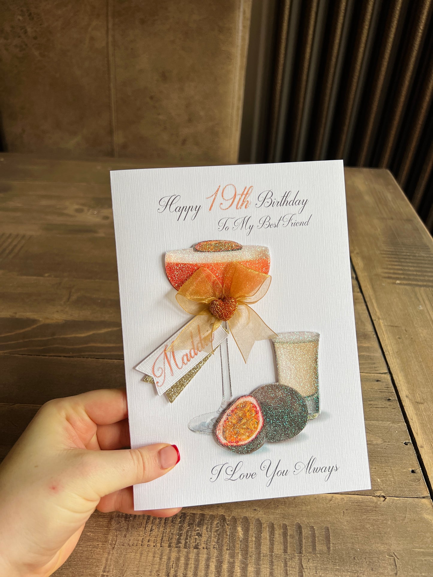 Pornstar Martini Cocktail Card