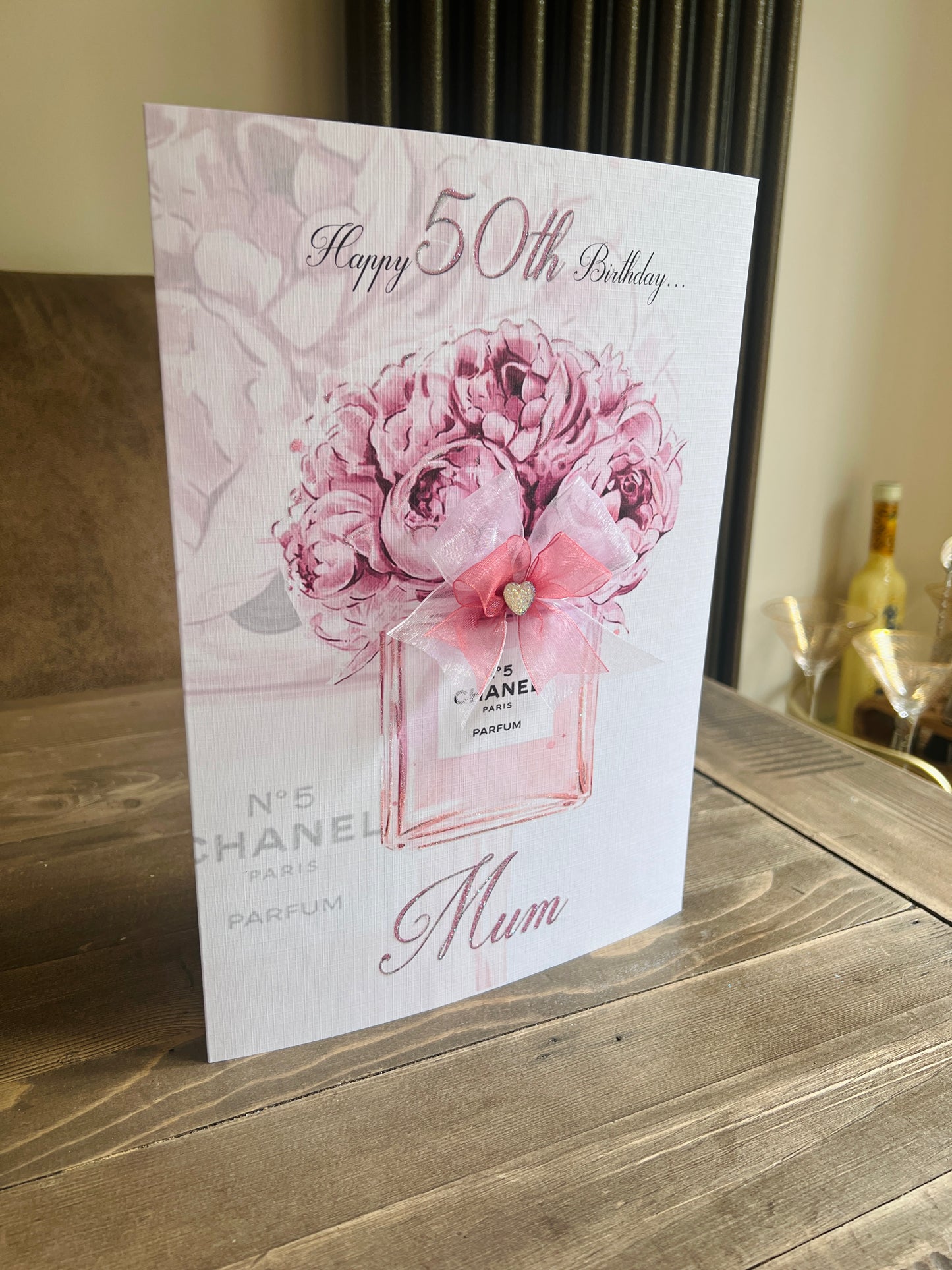 Floral Chanel Card