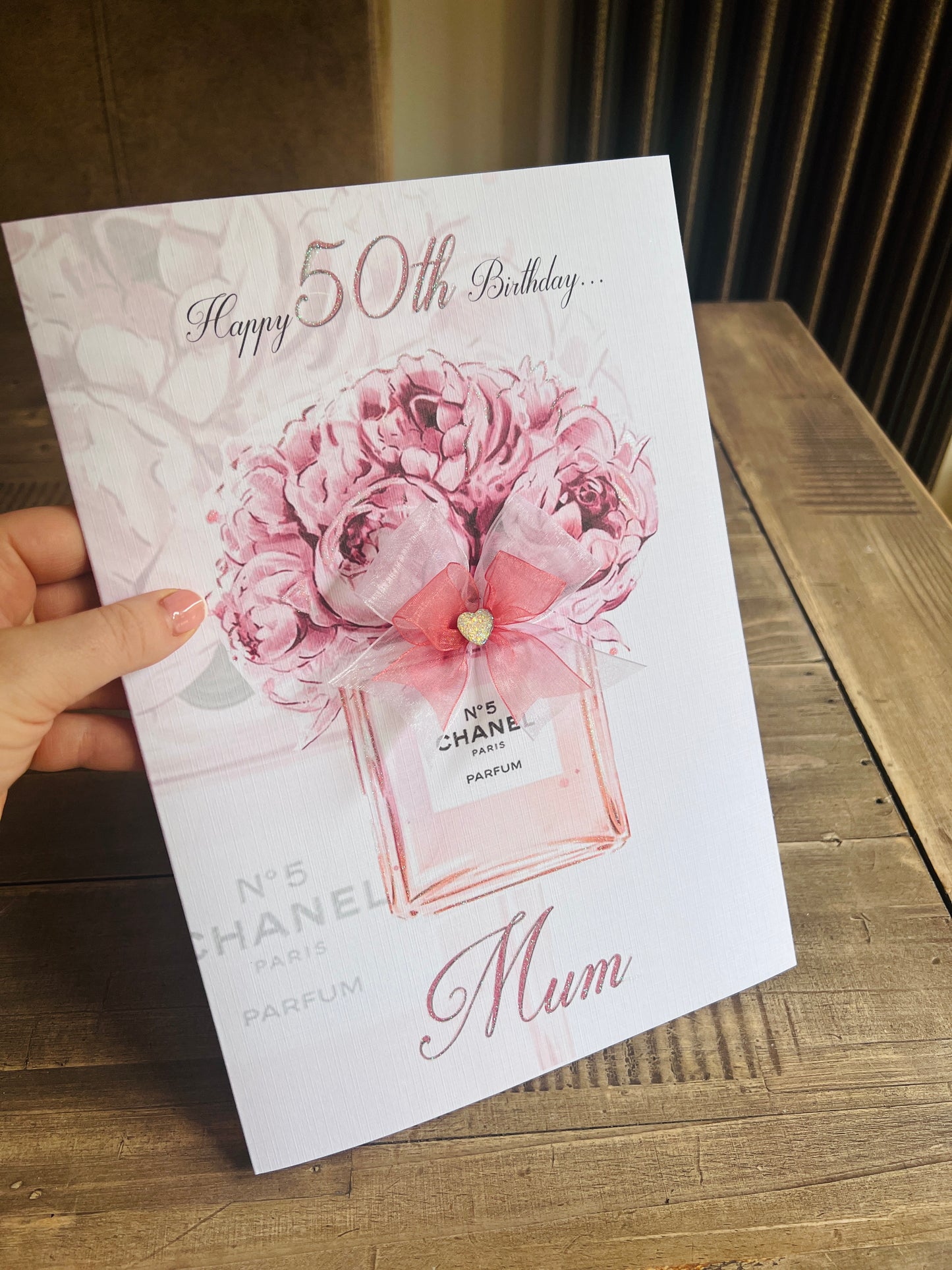 Floral Chanel Card