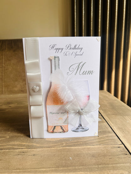 Feather Rosé Card