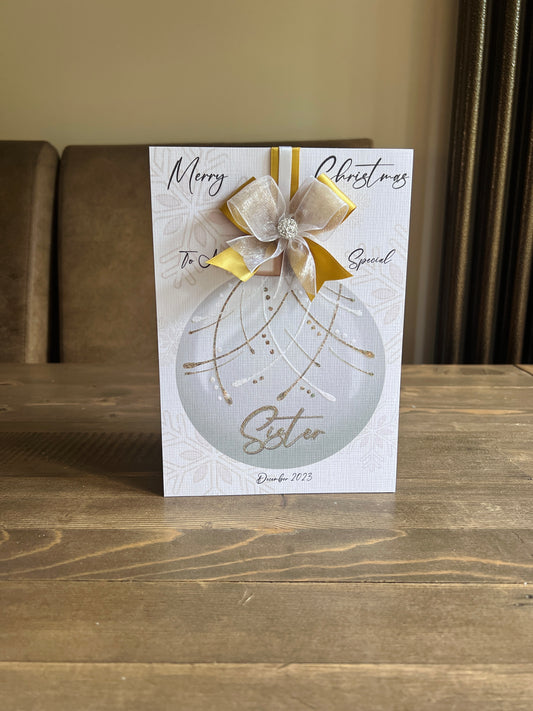 Christmas Bauble Card