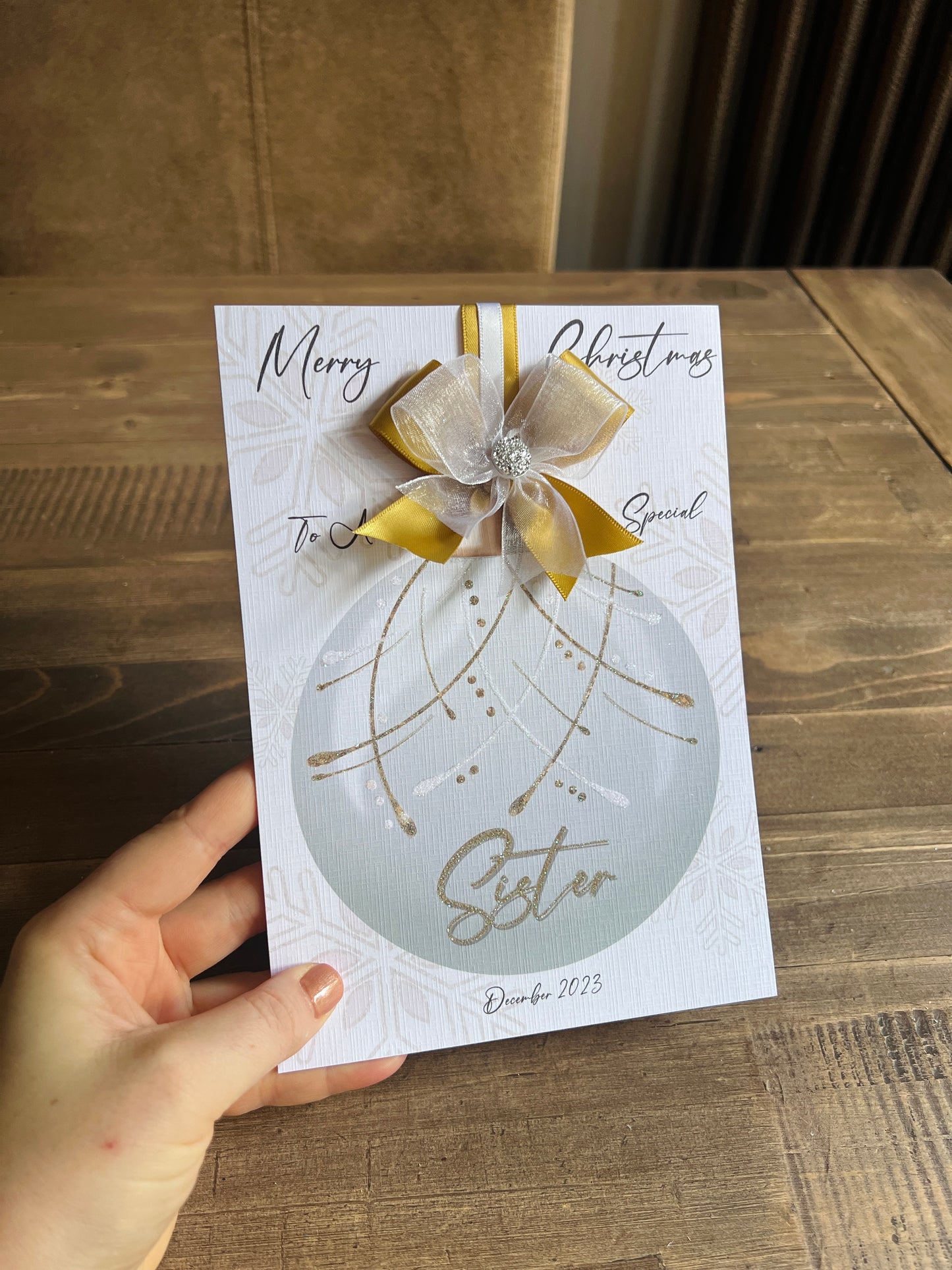 Christmas Bauble Card