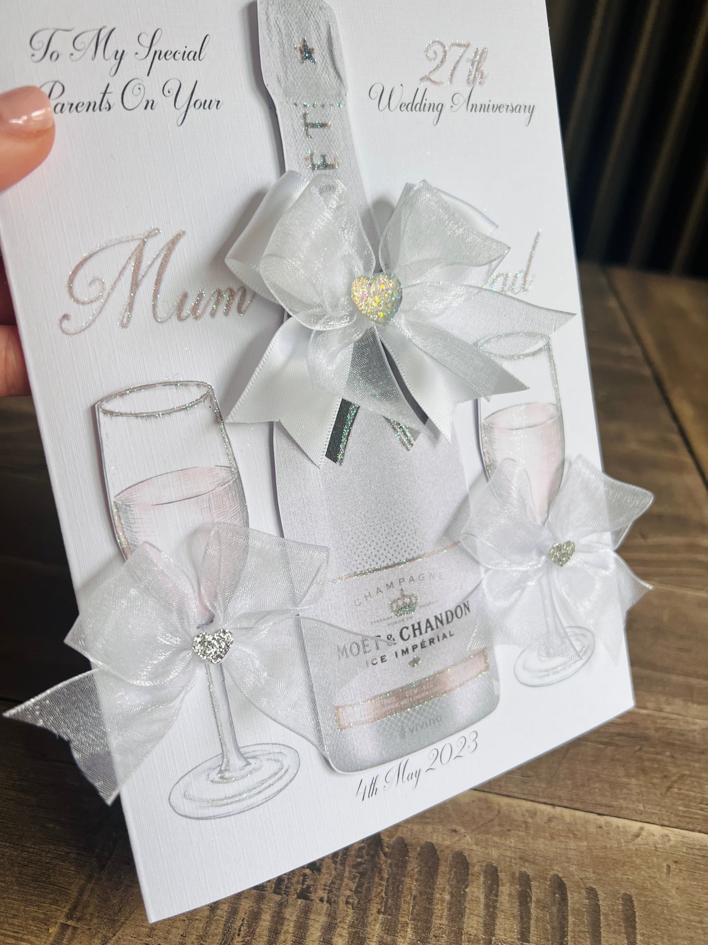 Moet & Glasses Card