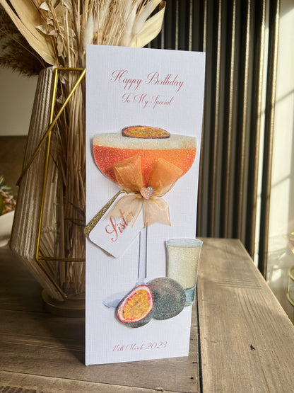 Pornstar Martini Cocktail Card