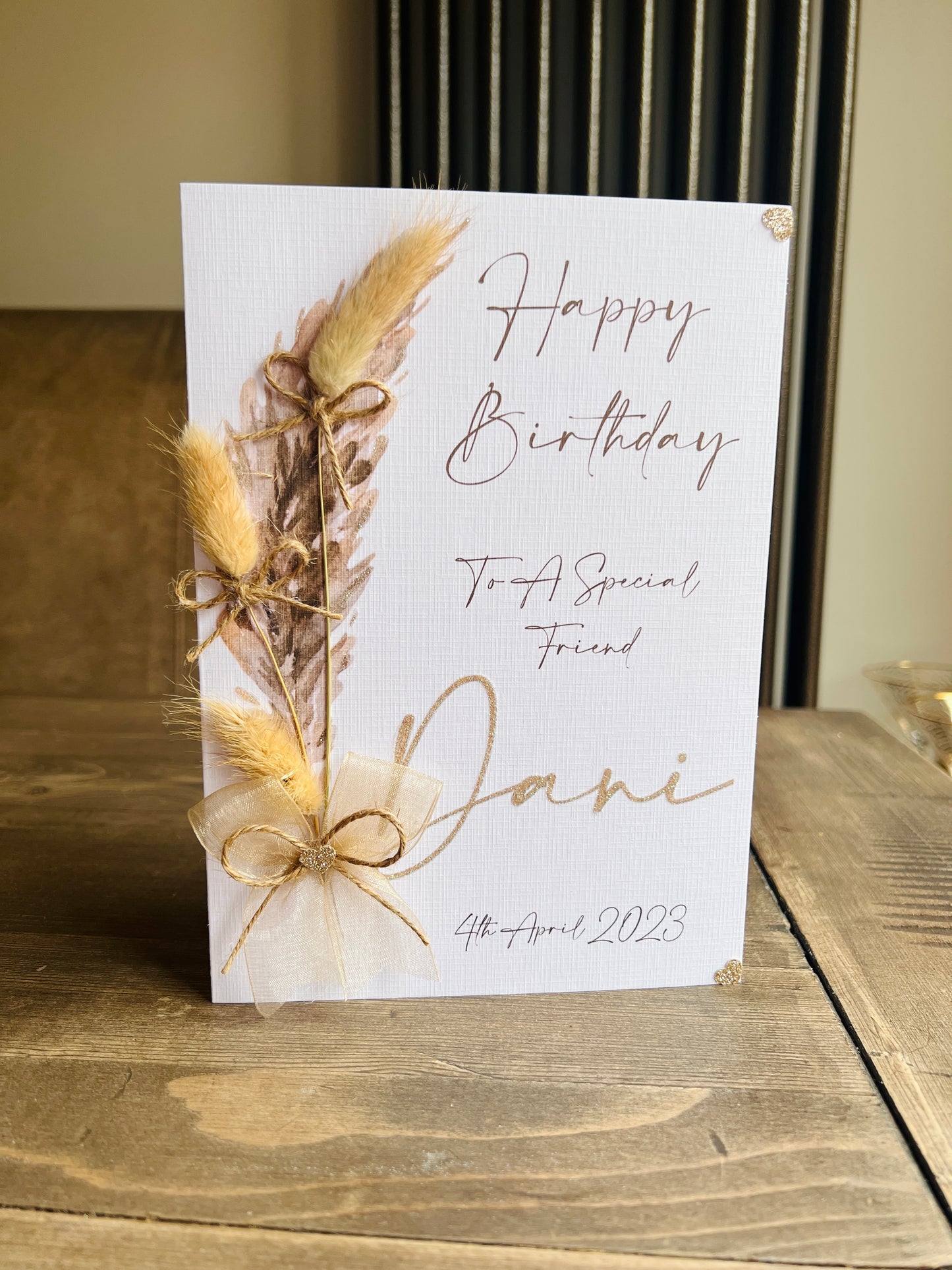 Pampas Bouquet Card