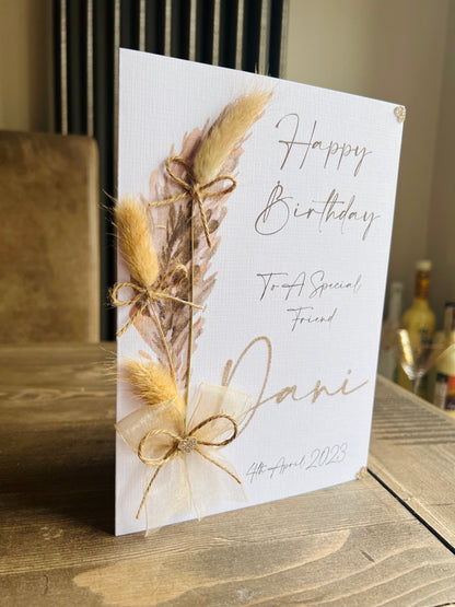 Pampas Bouquet Card