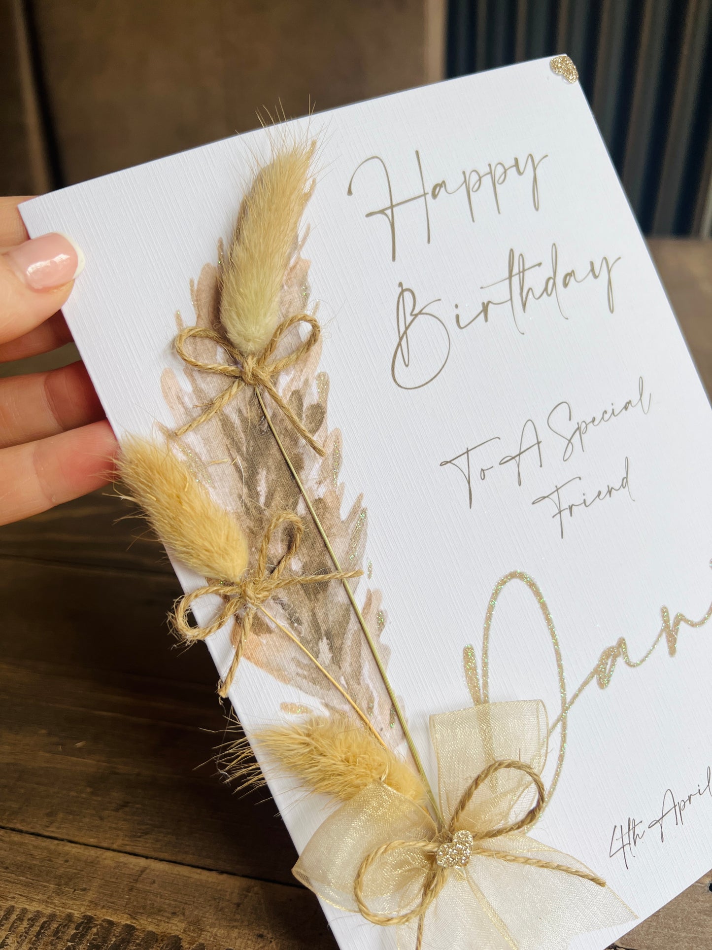 Pampas Bouquet Card