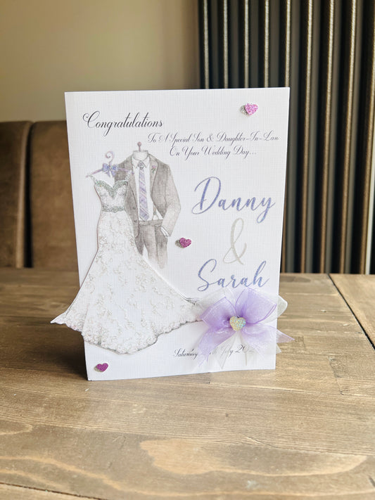 3D Wedding Outfit Card