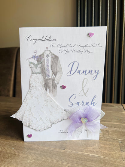 3D Wedding Outfit Card