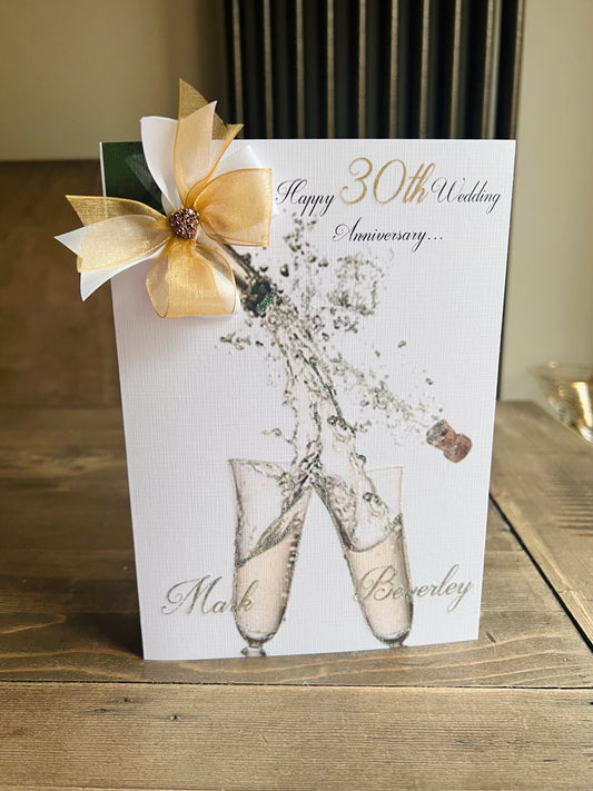 Popping Champagne Card