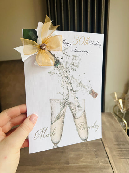 Popping Champagne Card