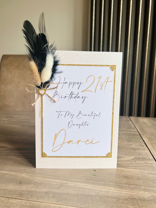 Feather Pampas Card