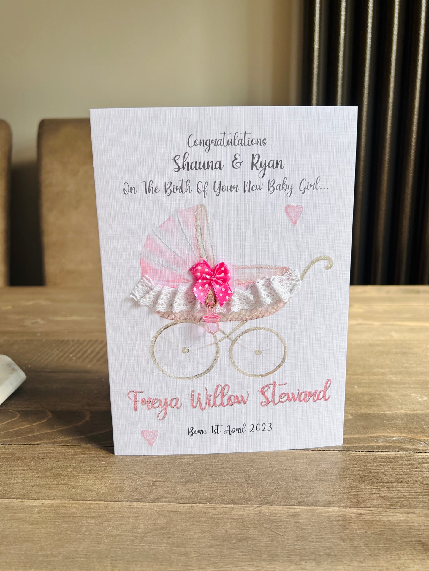 Lace Pram Card