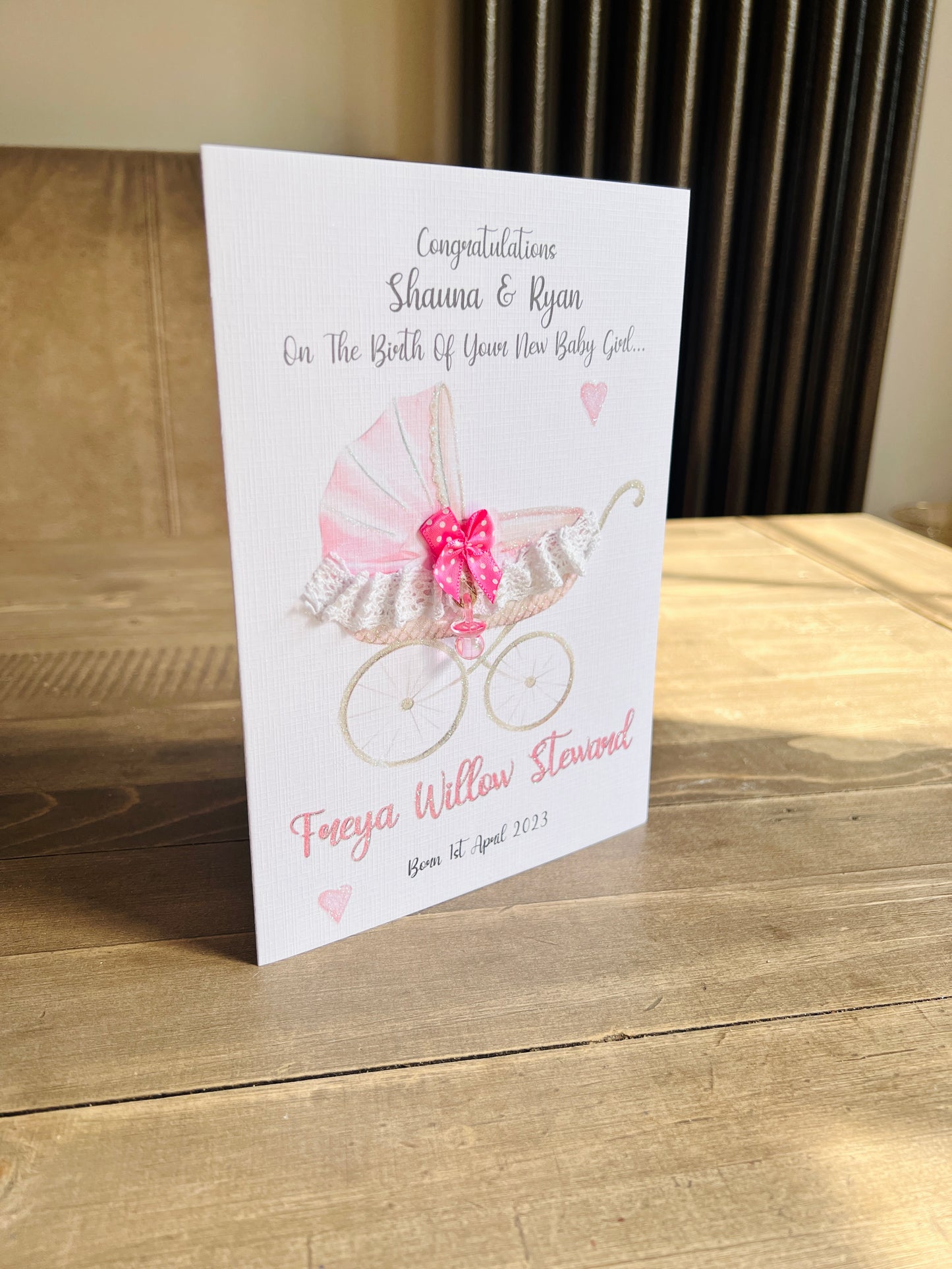 Lace Pram Card