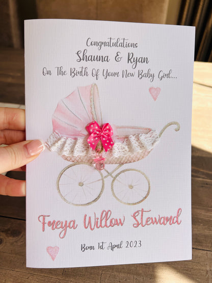 Lace Pram Card